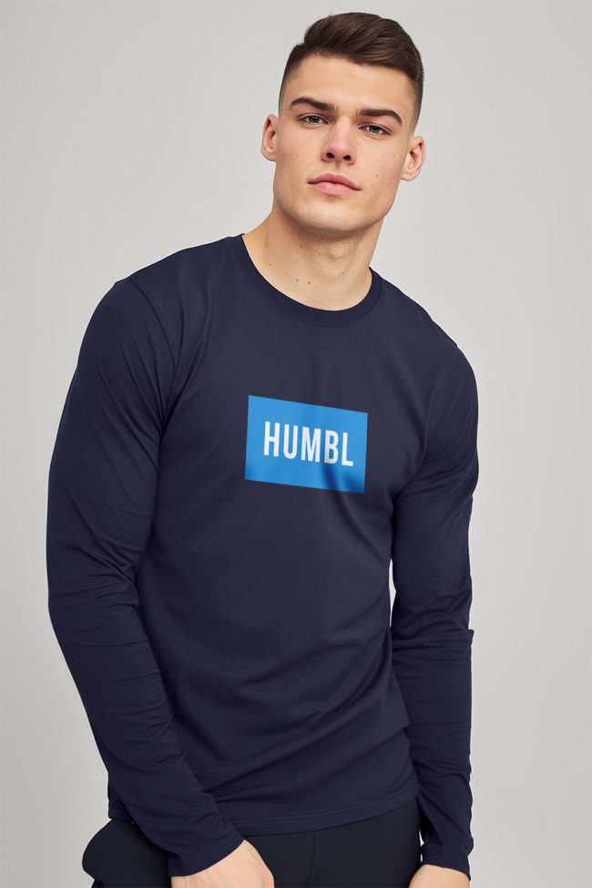 Humble Amsterdam Blue, Long Sleeve Μπλούζα σε Μπλε Χρώμα