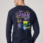 Urban Street Love, Long Sleeve Μπλούζα σε Μπλε Χρώμα