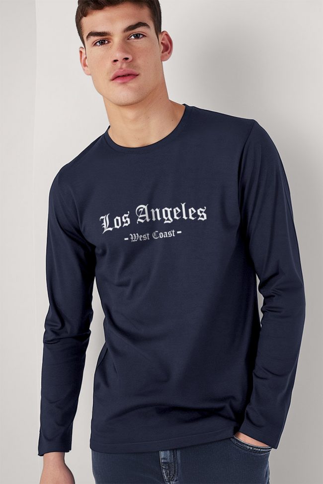 West Coast Los Angeles, Long Sleeve Μπλούζα σε Μπλε Χρώμα