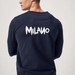 Milano, Long Sleeve Μπλούζα σε Μπλε Χρώμα