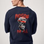 Freedom For All, Long Sleeve Μπλούζα σε Μπλε Χρώμα