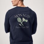 Monaco Cocktail Club, Long Sleeve Μπλούζα σε Μπλε Χρώμα