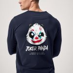 Joker Panda, Long Sleeve Μπλούζα σε Μπλε Χρώμα