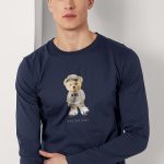 Way Too Cool Teddy, Long Sleeve Μπλούζα σε Μπλε Χρώμα