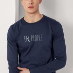 Ew People, Long Sleeve Μπλούζα σε Μπλε Χρώμα