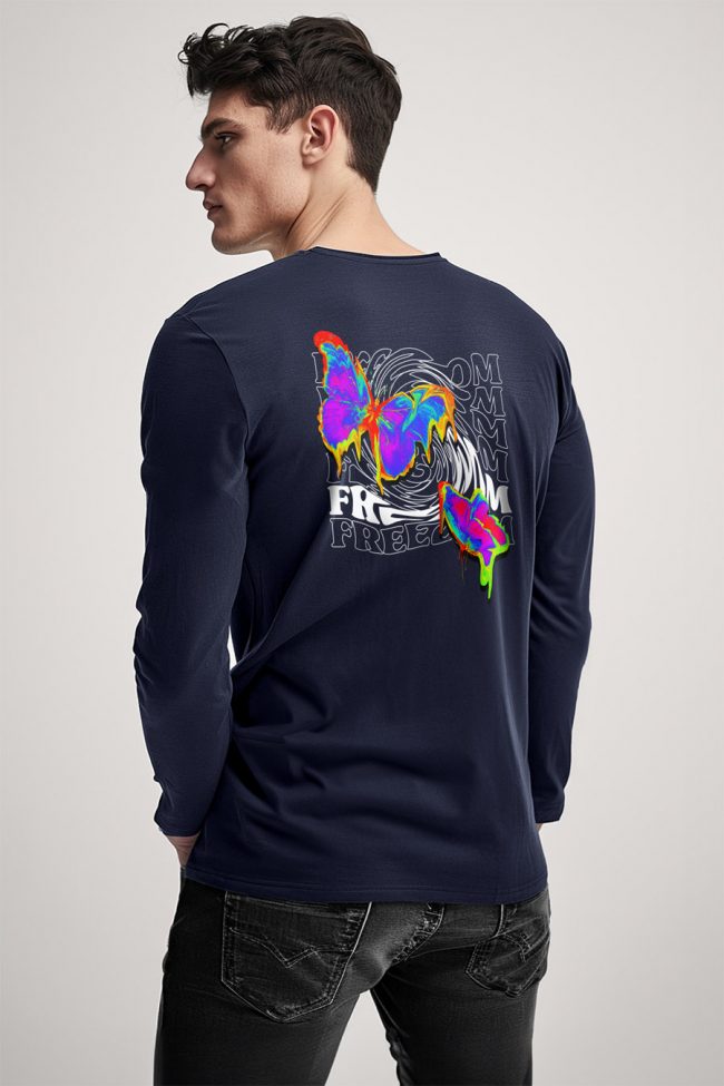 Freedom Whirlwind, Long Sleeve Μπλούζα σε Μπλε Χρώμα