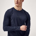 Mont Blanc Minimal, Long Sleeve Μπλούζα σε Μπλε Χρώμα