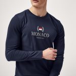 Monaco Grand Prix, Long Sleeve Μπλούζα σε Μπλε Χρώμα