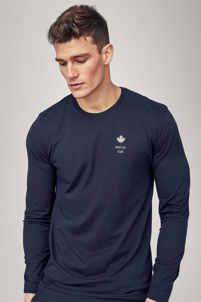 Whistler Club Canada, Long Sleeve Μπλούζα σε Μπλε Χρώμα