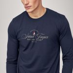 Saint Tropez Sailing Club, Long Sleeve Μπλούζα σε Μπλε Χρώμα