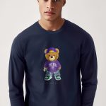Street King Teddy, Long Sleeve Μπλούζα σε Μπλε Χρώμα