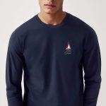 Minimal Saint Tropez Sailing, Long Sleeve Μπλούζα σε Μπλε Χρώμα