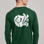Cozy, Long Sleeve Μπλούζα σε Πράσινο Χρώμα