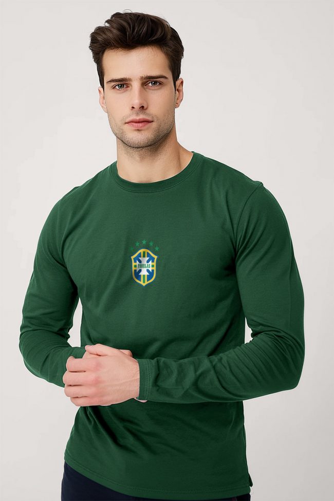Favelas, Long Sleeve Μπλούζα σε Πράσινο Χρώμα