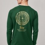 Polaris, Long Sleeve Μπλούζα σε Πράσινο Χρώμα