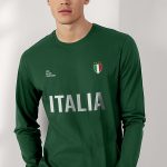 Italia Bold, Long Sleeve Μπλούζα σε Πράσινο Χρώμα