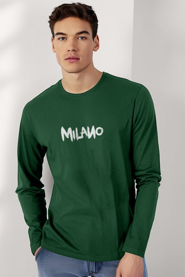 Milano Graffiti, Long Sleeve Μπλούζα σε Πράσινο Χρώμα