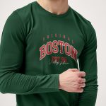 Boston Original, Long Sleeve Μπλούζα σε Πράσινο Χρώμα