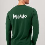Milano, Long Sleeve Μπλούζα σε Πράσινο Χρώμα