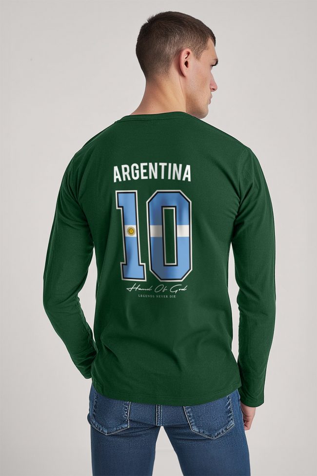 Hand Of God 10, Long Sleeve Μπλούζα σε Πράσινο Χρώμα