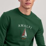 Amalfi Coast, Long Sleeve Μπλούζα σε Πράσινο Χρώμα