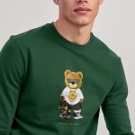 No Rulez Teddy, Long Sleeve Μπλούζα σε Πράσινο Χρώμα