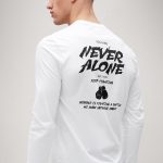 Never Alone, Long Sleeve Μπλούζα σε Λευκό Χρώμα