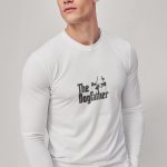 The Dogfather, Long Sleeve Μπλούζα σε Λευκό Χρώμα
