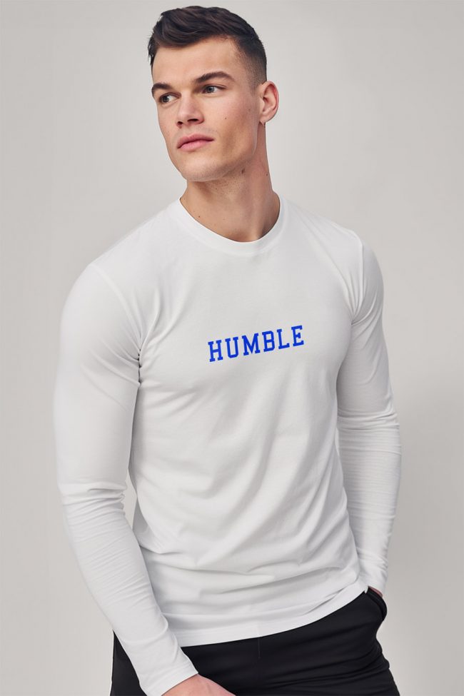 Humble, Long Sleeve Μπλούζα σε Λευκό Χρώμα