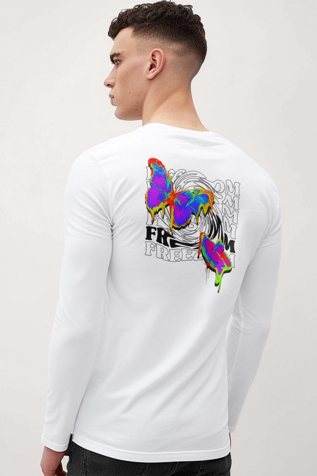 Freedom Whirlwind, Long Sleeve Μπλούζα σε Λευκό Χρώμα