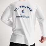 St. Tropez Sailing Club, Long Sleeve Μπλούζα σε Λευκό Χρώμα