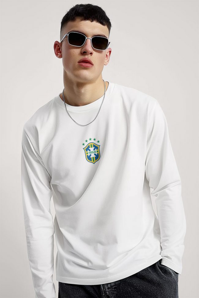 Favelas, Long Sleeve Μπλούζα σε Λευκό Χρώμα