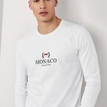 Monaco Grand Prix, Long Sleeve Μπλούζα σε Λευκό Χρώμα