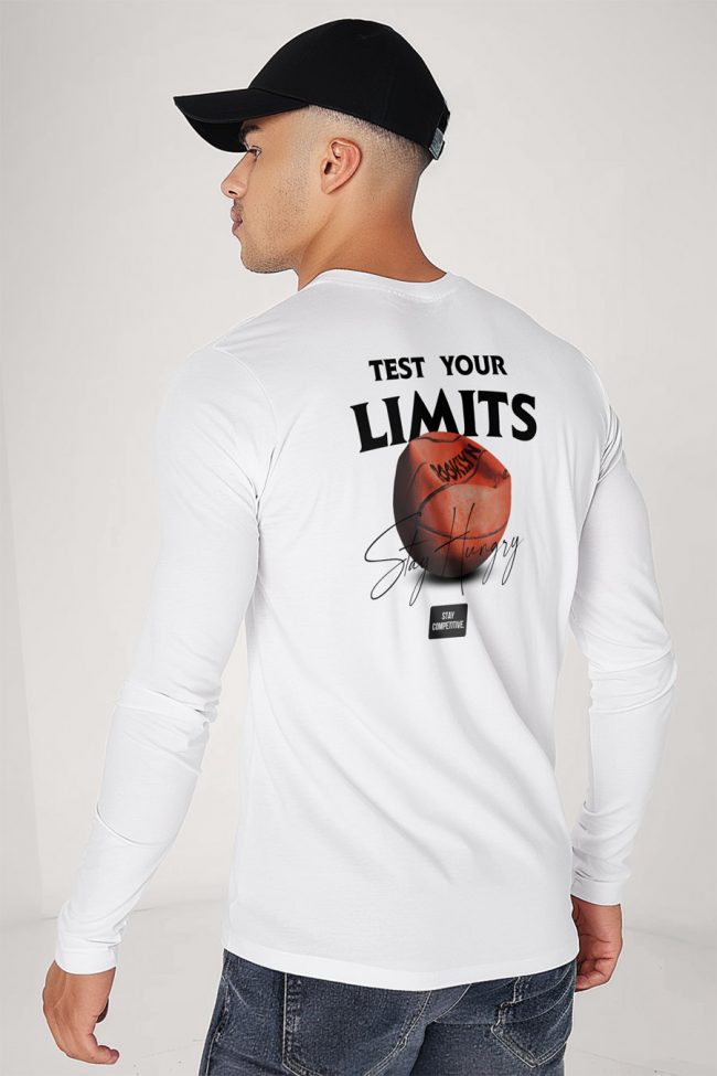 Stay Hungry, Long Sleeve Μπλούζα σε Λευκό Χρώμα
