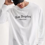 West Coast Los Angeles, Long Sleeve Μπλούζα σε Λευκό Χρώμα