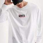 Monza, Long Sleeve Μπλούζα σε Λευκό Χρώμα