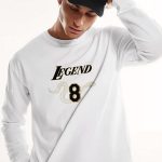 Legend 8, Long Sleeve Μπλούζα σε Λευκό Χρώμα