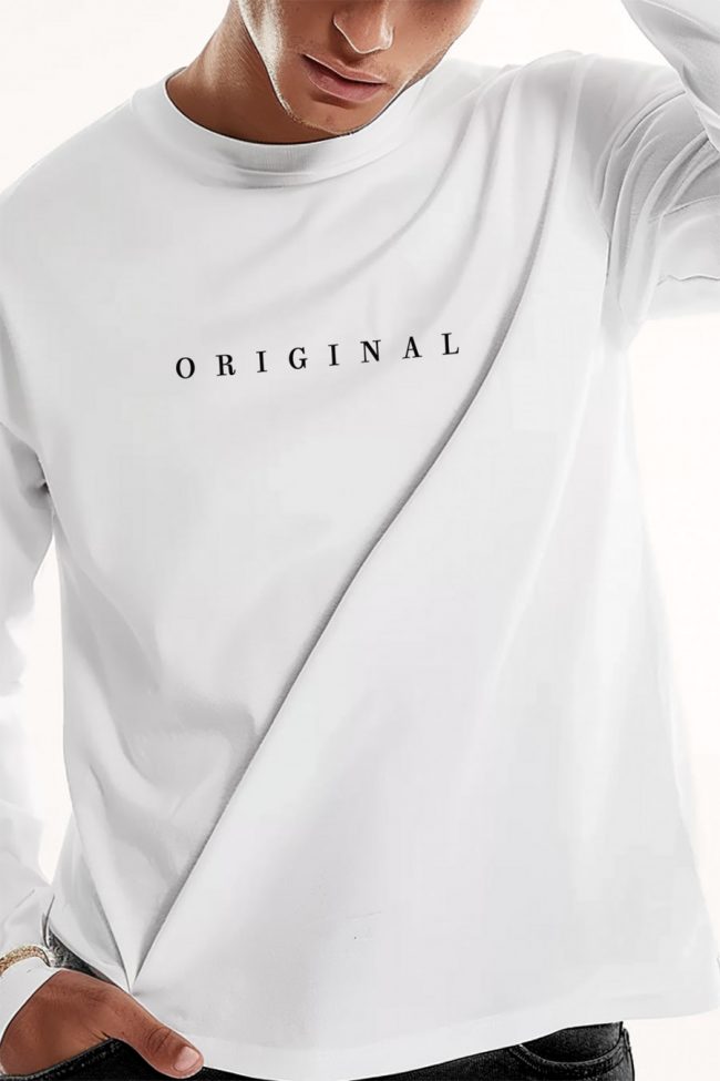 Original, Long Sleeve Μπλούζα σε Λευκό Χρώμα
