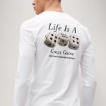 Life Is A Game, Long Sleeve Μπλούζα σε Λευκό Χρώμα