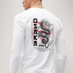 Osaka, Long Sleeve Μπλούζα σε Λευκό Χρώμα