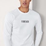 Forever Over, Long Sleeve Μπλούζα σε Λευκό Χρώμα