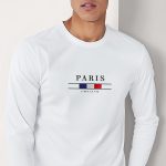 Paris La Vie, Long Sleeve Μπλούζα σε Λευκό Χρώμα