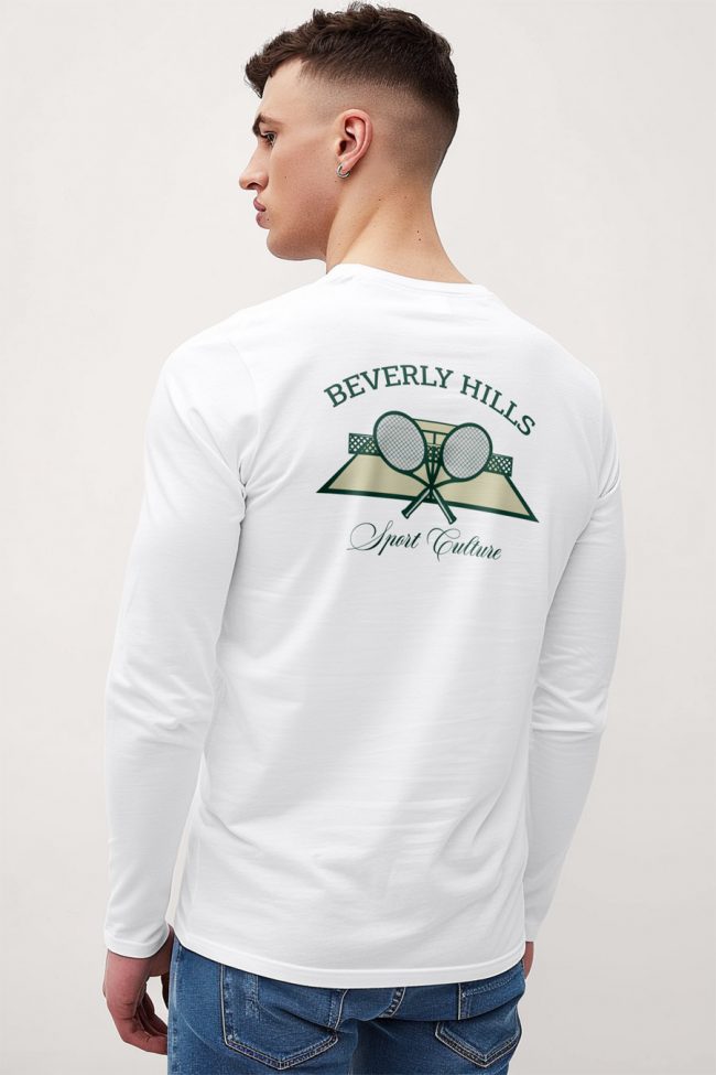 Beverly Hills Club, Long Sleeve Μπλούζα σε Λευκό Χρώμα