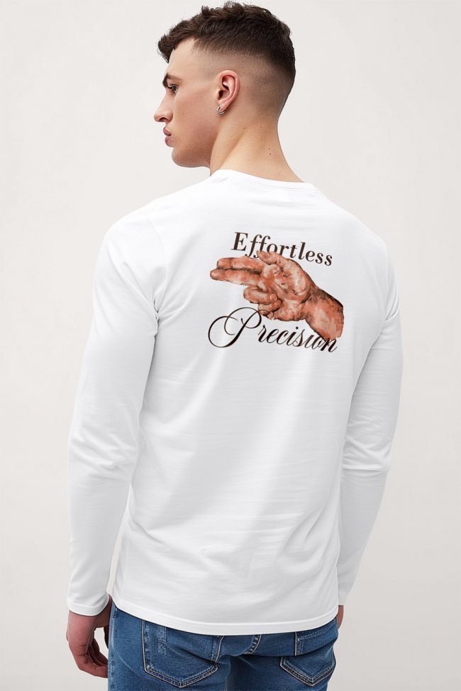 Hitman, Long Sleeve Μπλούζα σε Λευκό Χρώμα