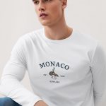 Monaco 1986, Long Sleeve Μπλούζα σε Λευκό Χρώμα