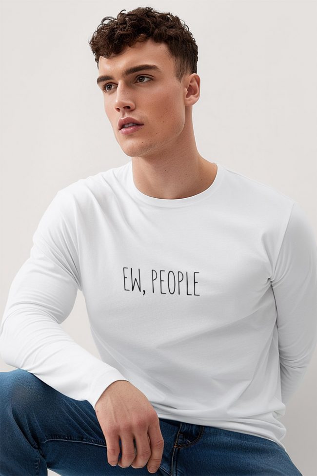 Ew People, Long Sleeve Μπλούζα σε Λευκό Χρώμα