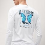 Butterfly Effect, Long Sleeve Μπλούζα σε Λευκό Χρώμα