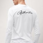 Authentic, Long Sleeve Μπλούζα σε Λευκό Χρώμα