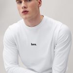 Bro, Long Sleeve Μπλούζα σε Λευκό Χρώμα