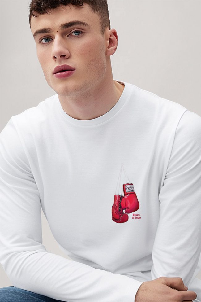 Boxing Legend, Long Sleeve Μπλούζα σε Λευκό Χρώμα